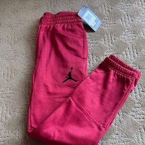 NEW kids Red Jordan Jogger Pants Medium